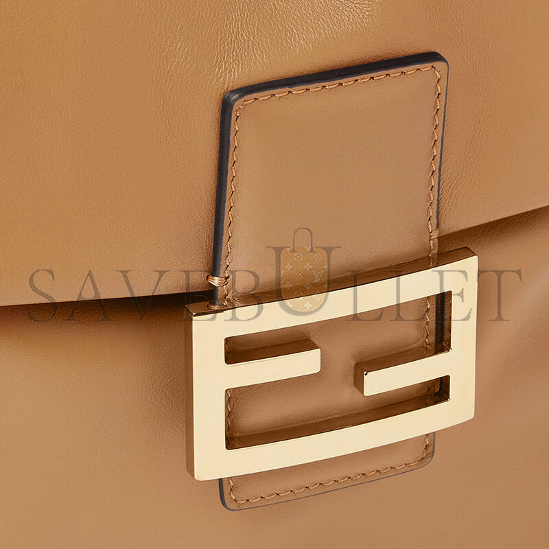 F**di cappuccino brown leather backpack 8bz057ayj1f19p8 (26*23*12cm)